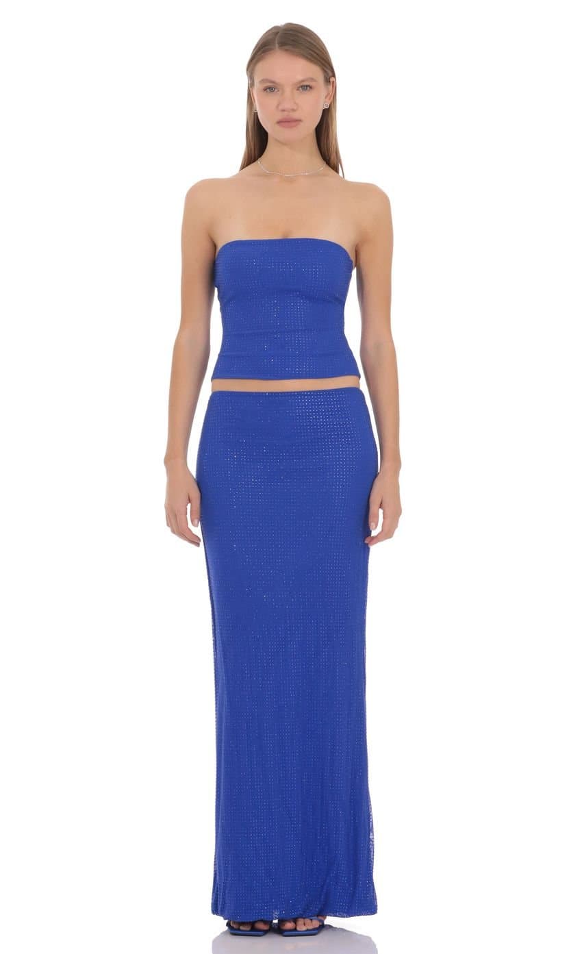 Elsie Rhinestone Maxi Skirt