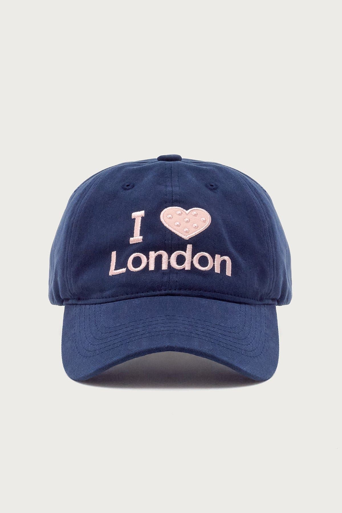 I Love London Embroidered Baseball Cap - 100% Cotton Adjustable Hat