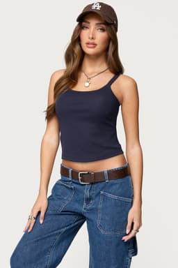 Basic Babe Tank Top - Cotton Spandex Women's Top