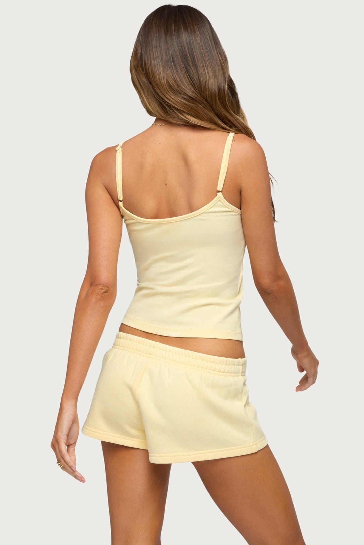 Cataleya Tank Top - Adjustable Straps Fitted Cotton Spandex