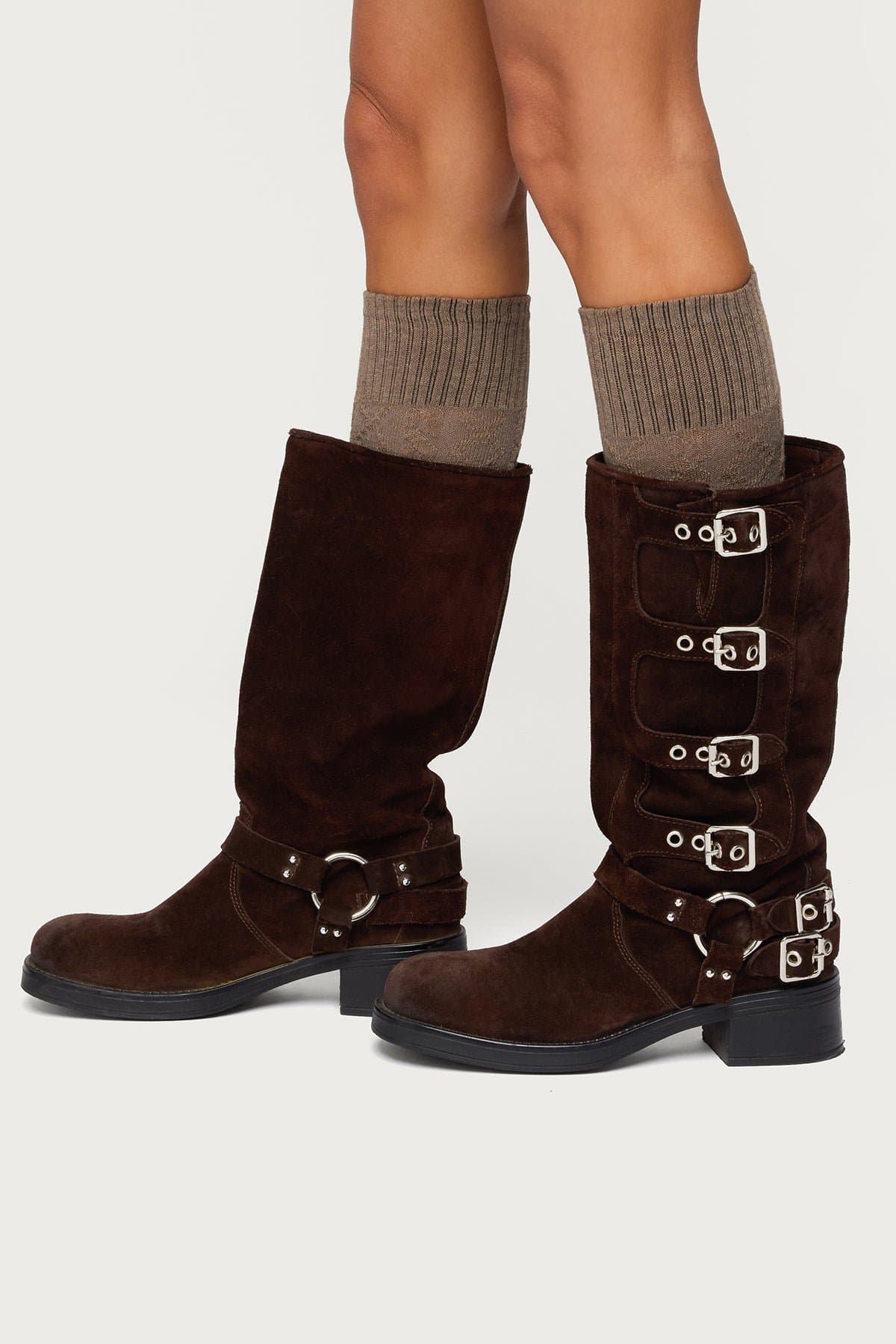 Cable Knit Socks - Polyester Cotton Spandex Blend, 20.9 Inch Length