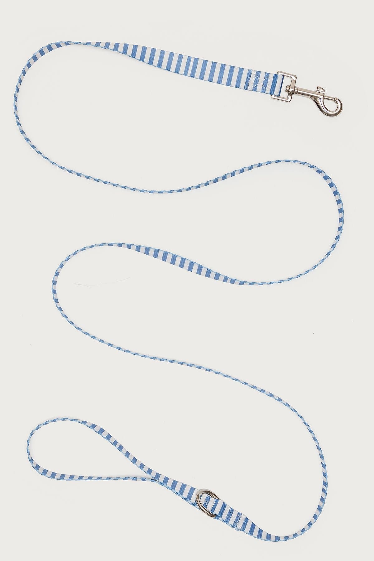 Striped Pet Leash - Polyester with Plastic & Metal Hardware, 70.8" Length x 0.8" Width