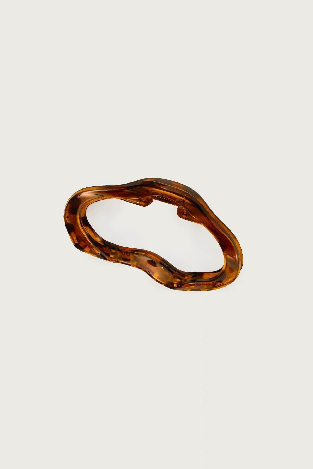 Abstract Tortoise Claw Clip Hair Accessory 4.3 Inch Plastic