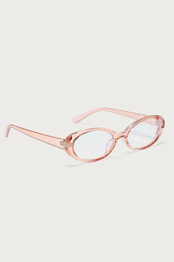 Rosalie Oval Polycarbonate Glasses Frame Width 5.5in Lens Height 1.2in Arm 5.7in