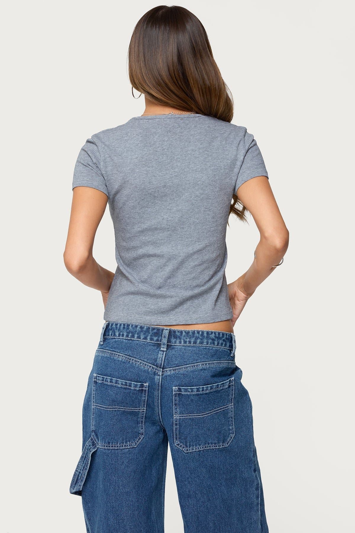 Nikkey Semi Sheer T-Shirt - Cotton Polyester Women's Top