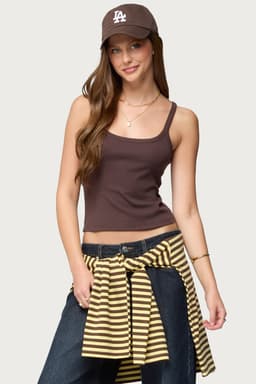 Basic Babe Tank Top - Cotton Spandex Women's Top