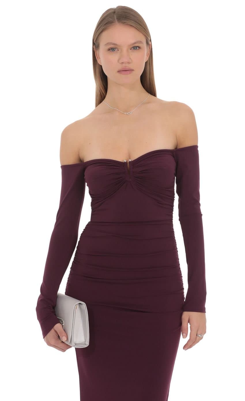 Eleanor Off-Shoulder Maxi Dress