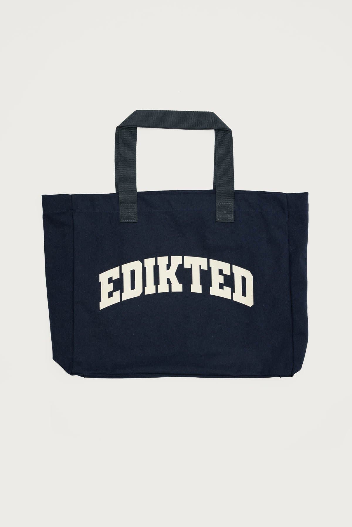 Edikted Graphic Text Tote Bag - Cotton Polyester 22.8" W x 14.8" H