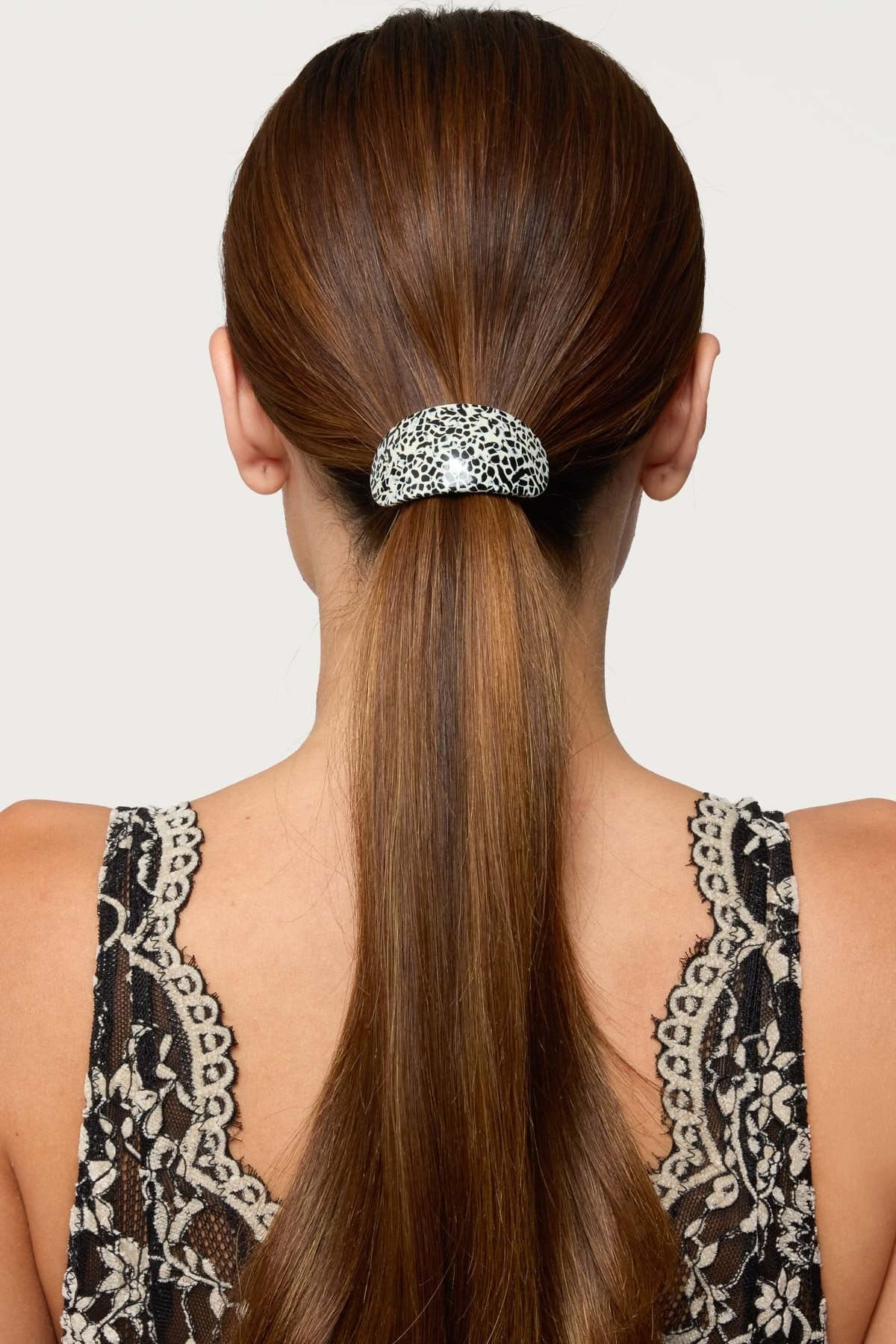 Printed Cuff Hair Tie - Polymer Cotton Spandex 3 Inch Length