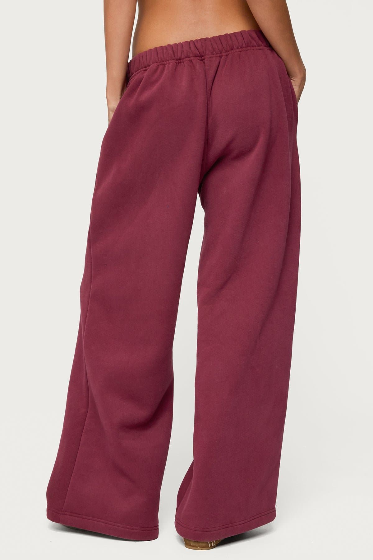 Edikted LA Sweatpants - Polyester Cotton Straight Leg with Elastic Waistband