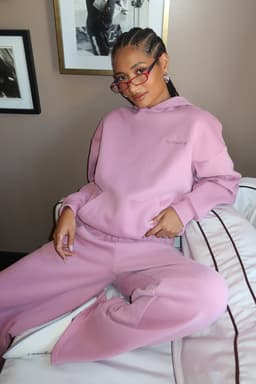 Basic Girl Oversized Edikted Embroidered Hoodie - Polyester Cotton