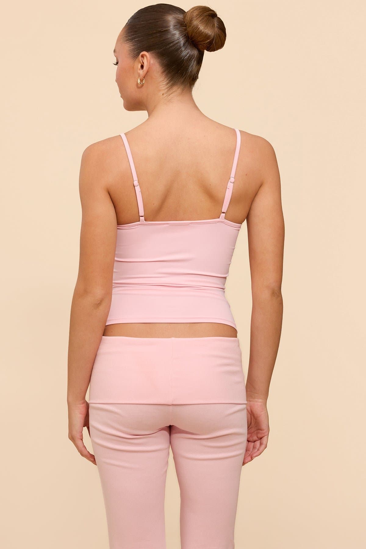 Blonka Tank Top with Adjustable Straps in Polyester Spandex