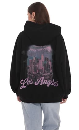 Los Angeles Oversized Hoodie in Black