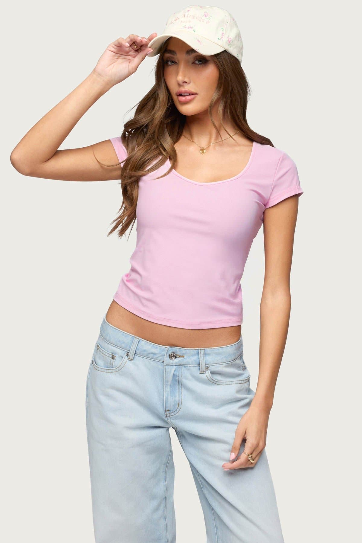 Dolores Fitted T-Shirt Nylon Spandex Women's Size S