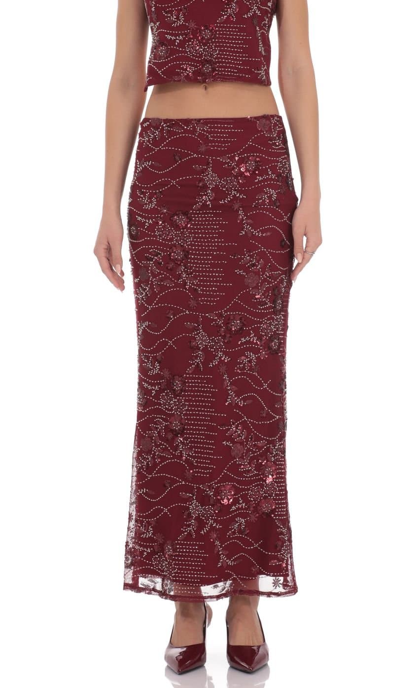Valence Embellished Maxi Skirt