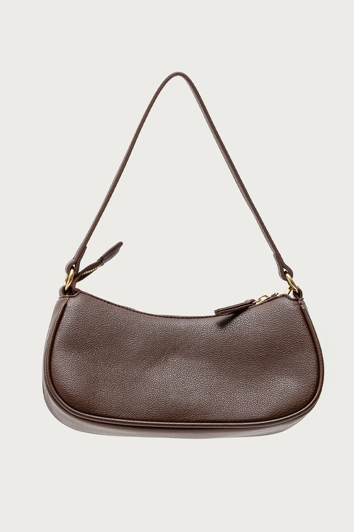 Zinnia Faux Leather Buckle Bag - Polyurethane 10.2W x 5.1H x 2.8D