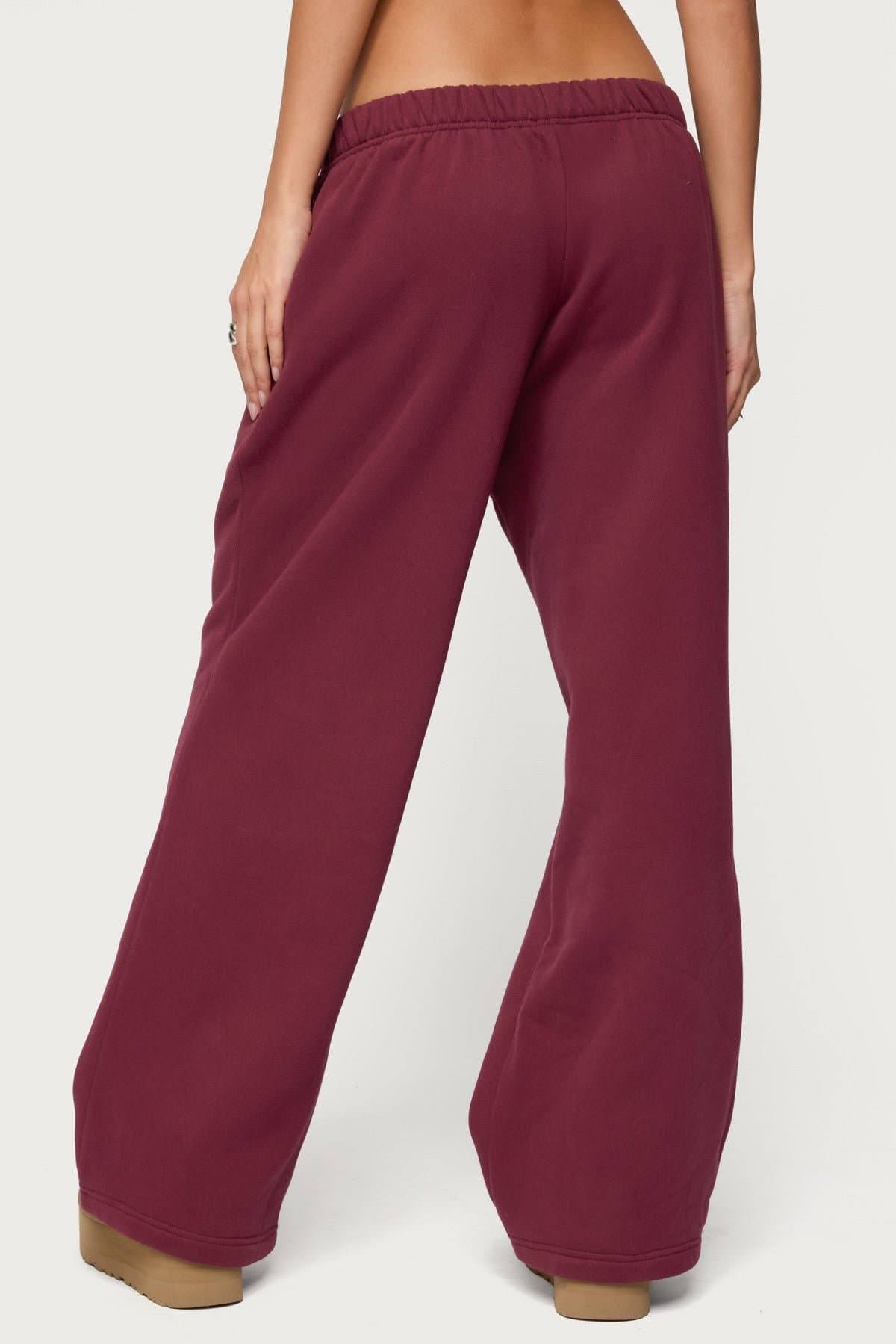 Camo Crush Edikted Sweatpants - Straight Leg Fit, Polyester Cotton, Camo Graphic Patch