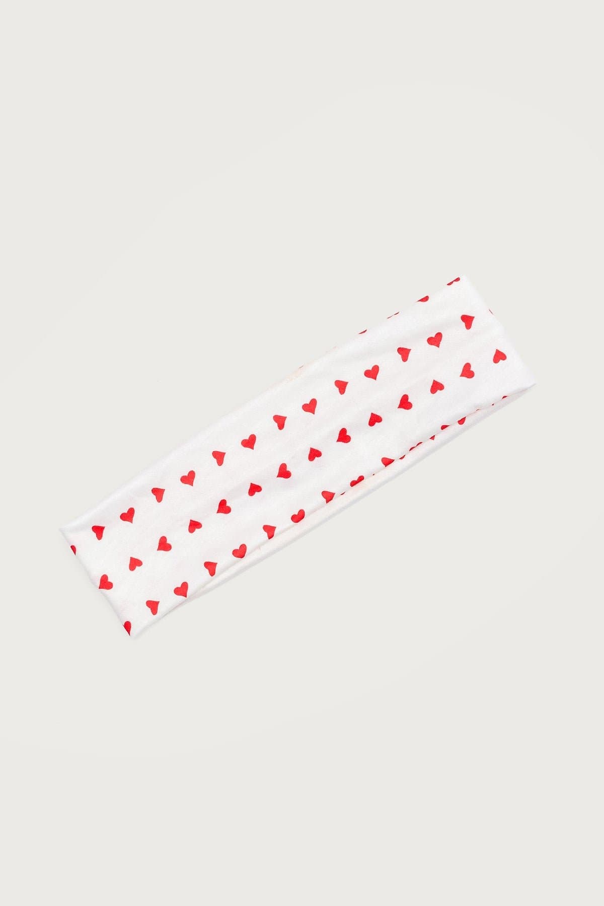 Sweetheart Heart Print Headband - Polyester Spandex, 8.7 Inch Length