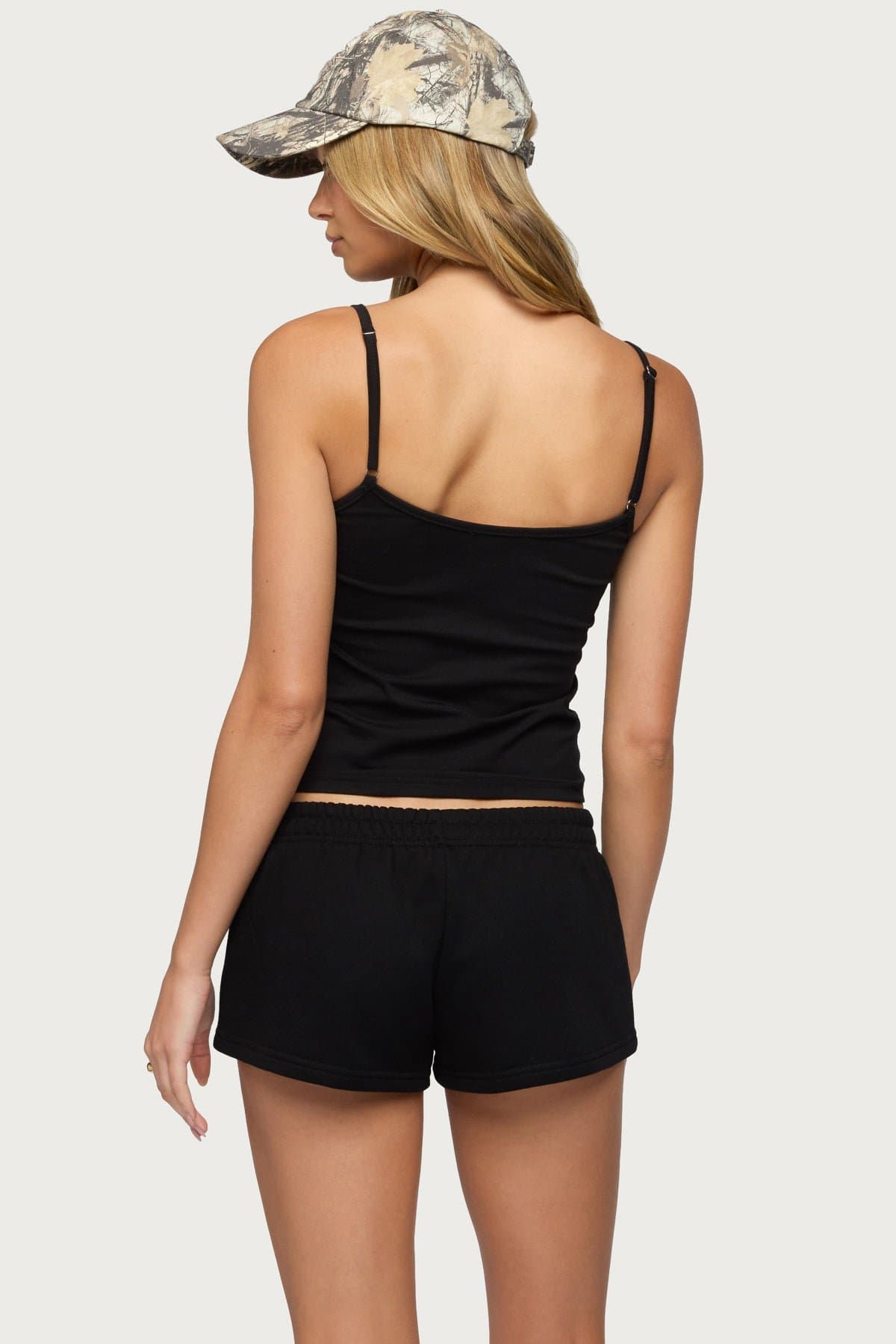 Cataleya Tank Top - Adjustable Straps Fitted Cotton Spandex