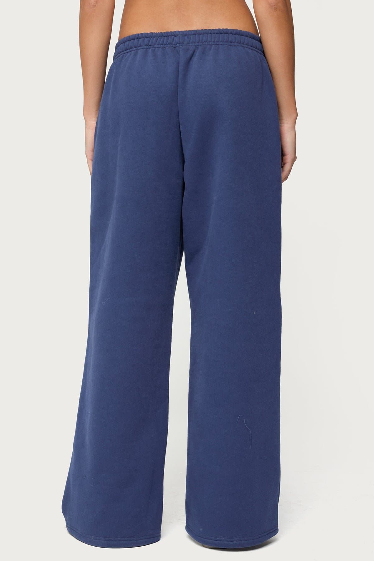 Glitter Girl Sweatpants - Straight Leg Cotton Polyester with Heart Graphic Print