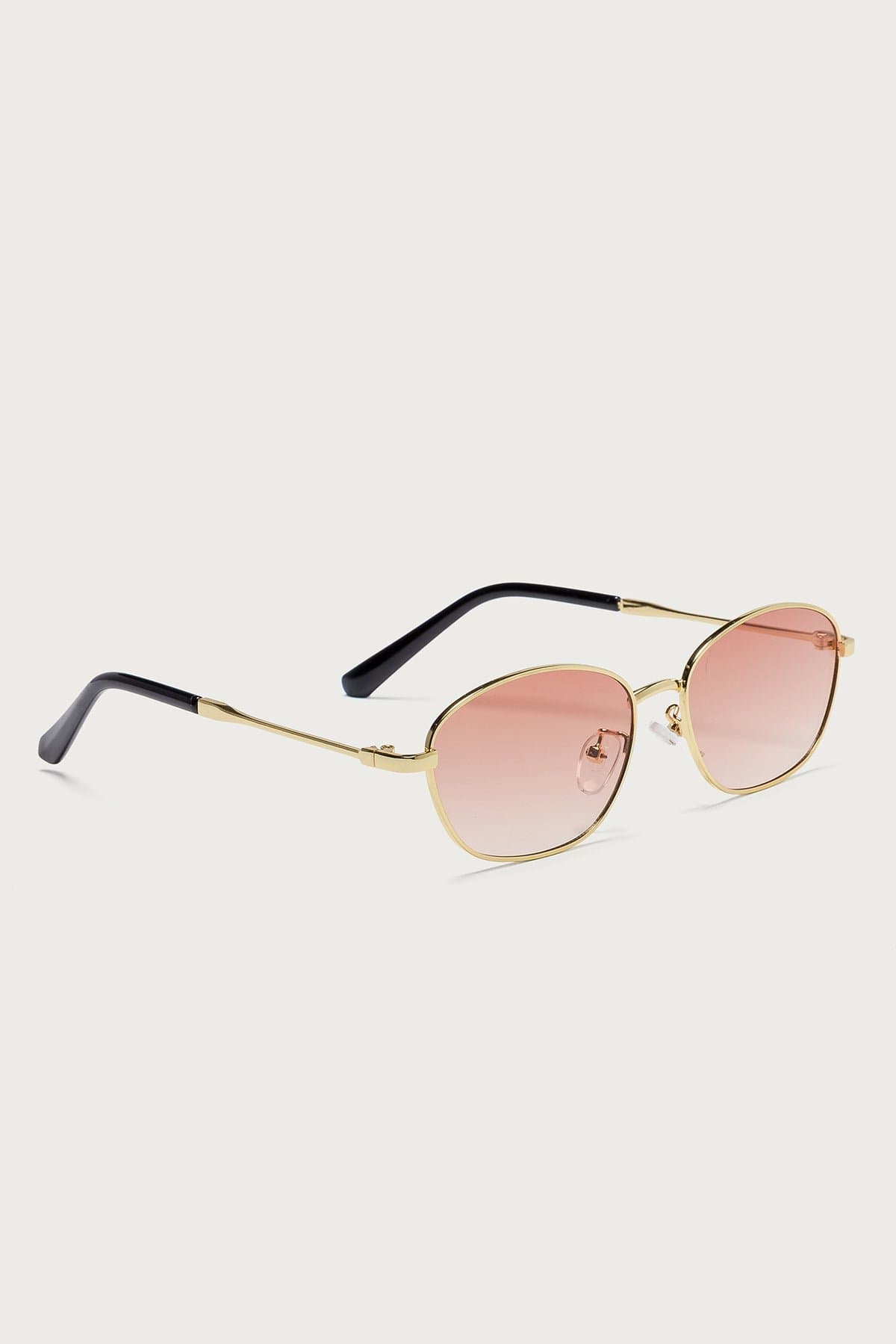 Rozie Oval Sunglasses Copper Frame UV Protected Polycarbonate Lenses 5.6in Width