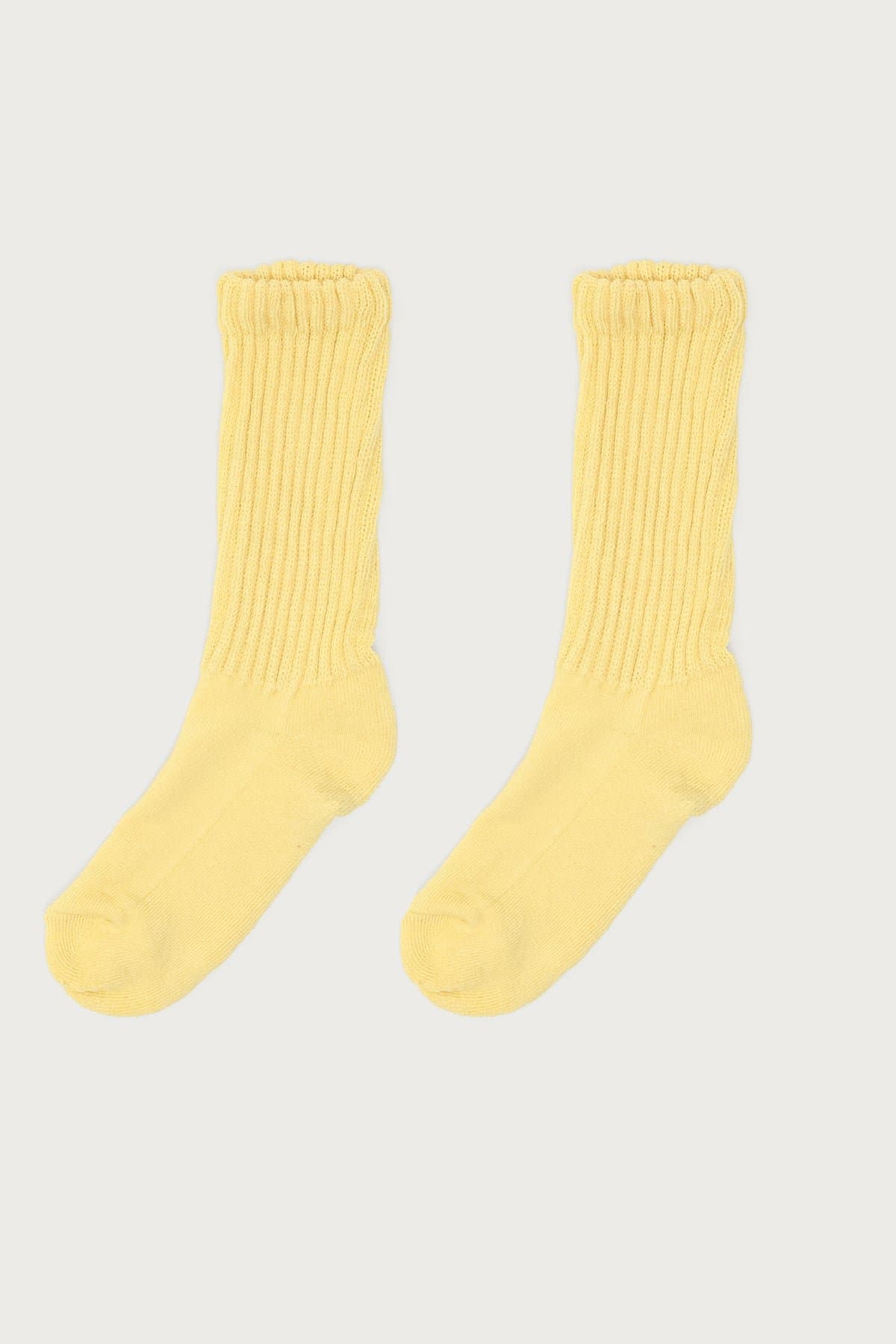 Scrunch Socks Ribbed Cotton Spandex Blend 13 Inch Length Ankle Socks