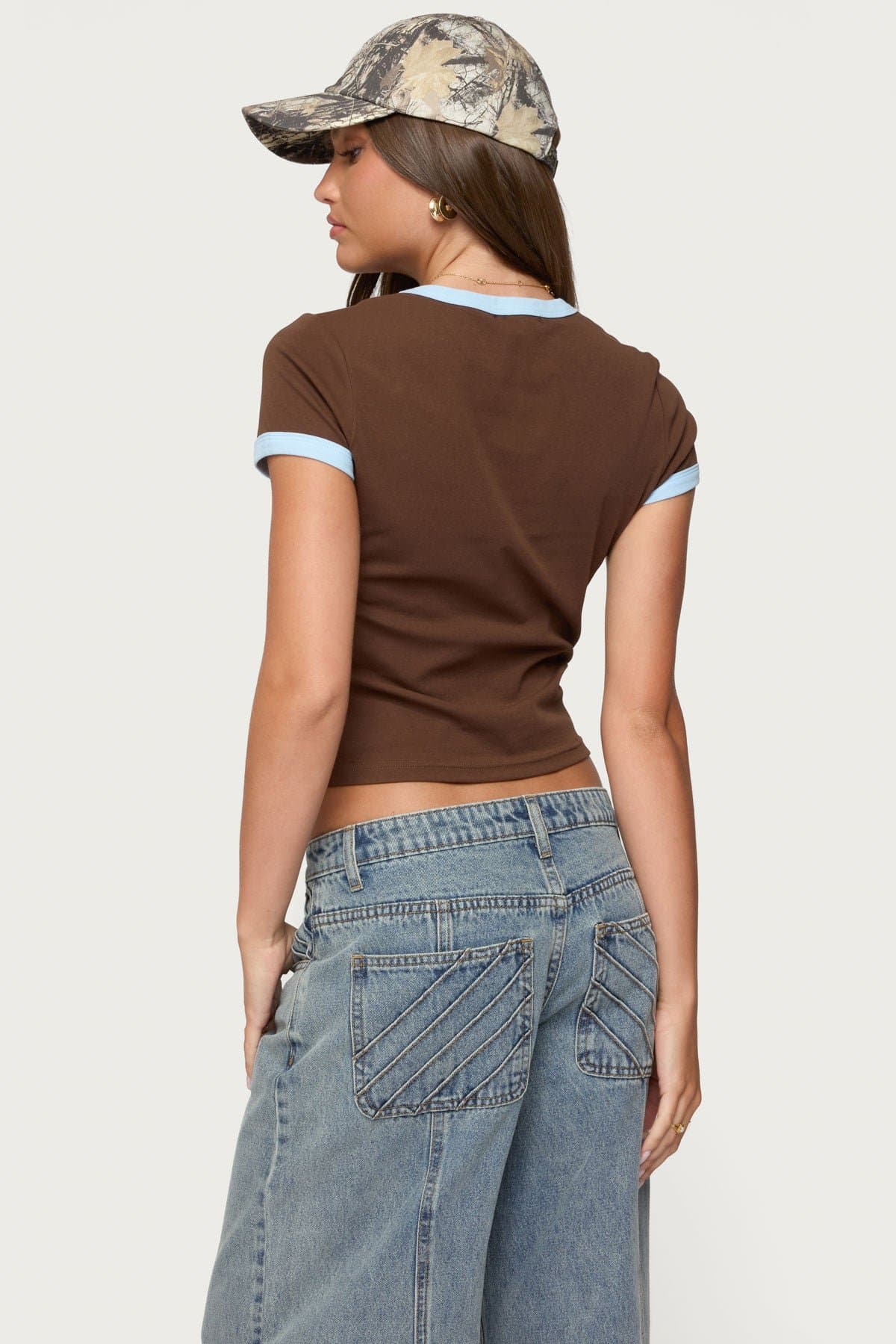 Zeke Contrast T-Shirt - Cotton Spandex Unisex