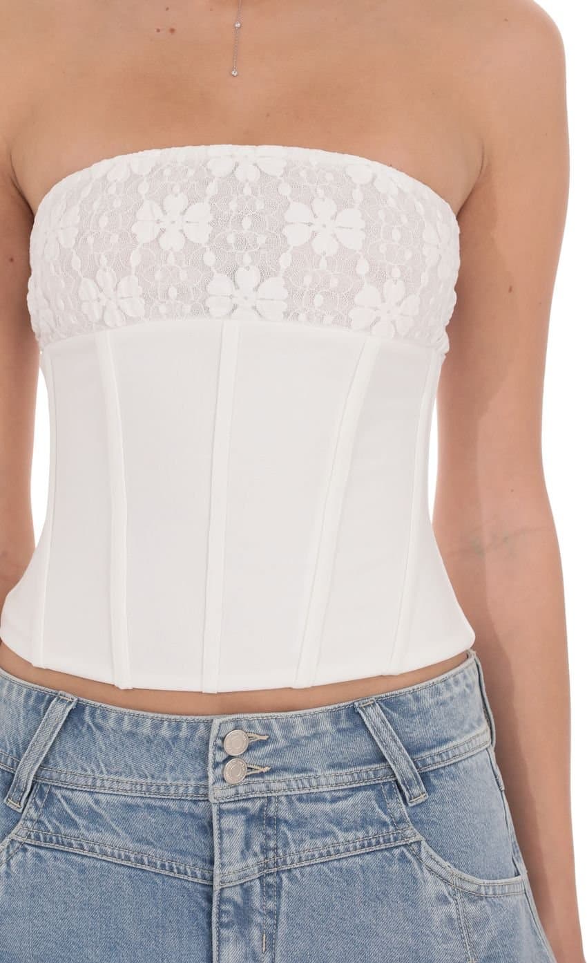 Nyelle Lace Corset Top