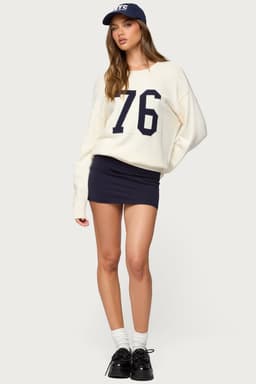 Aisha Low Rise Mini Skirt - Stretchy Cotton Spandex Fabric