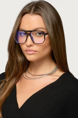 On The Daily Square Polycarbonate Glasses Frame Width 5.6in Lens Height 2in Arm 5.6in