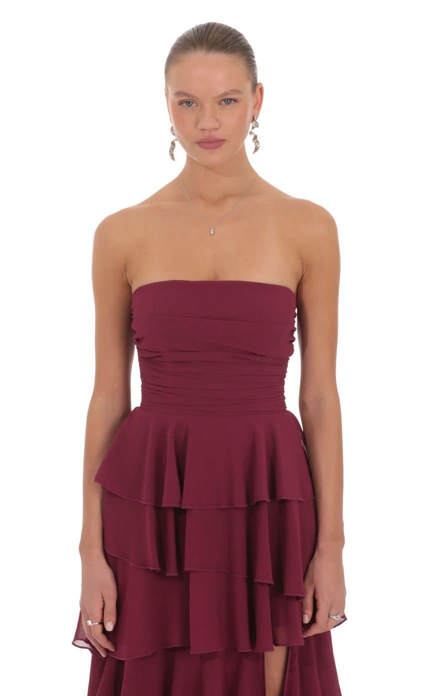 Stella Maxi Dress in Red