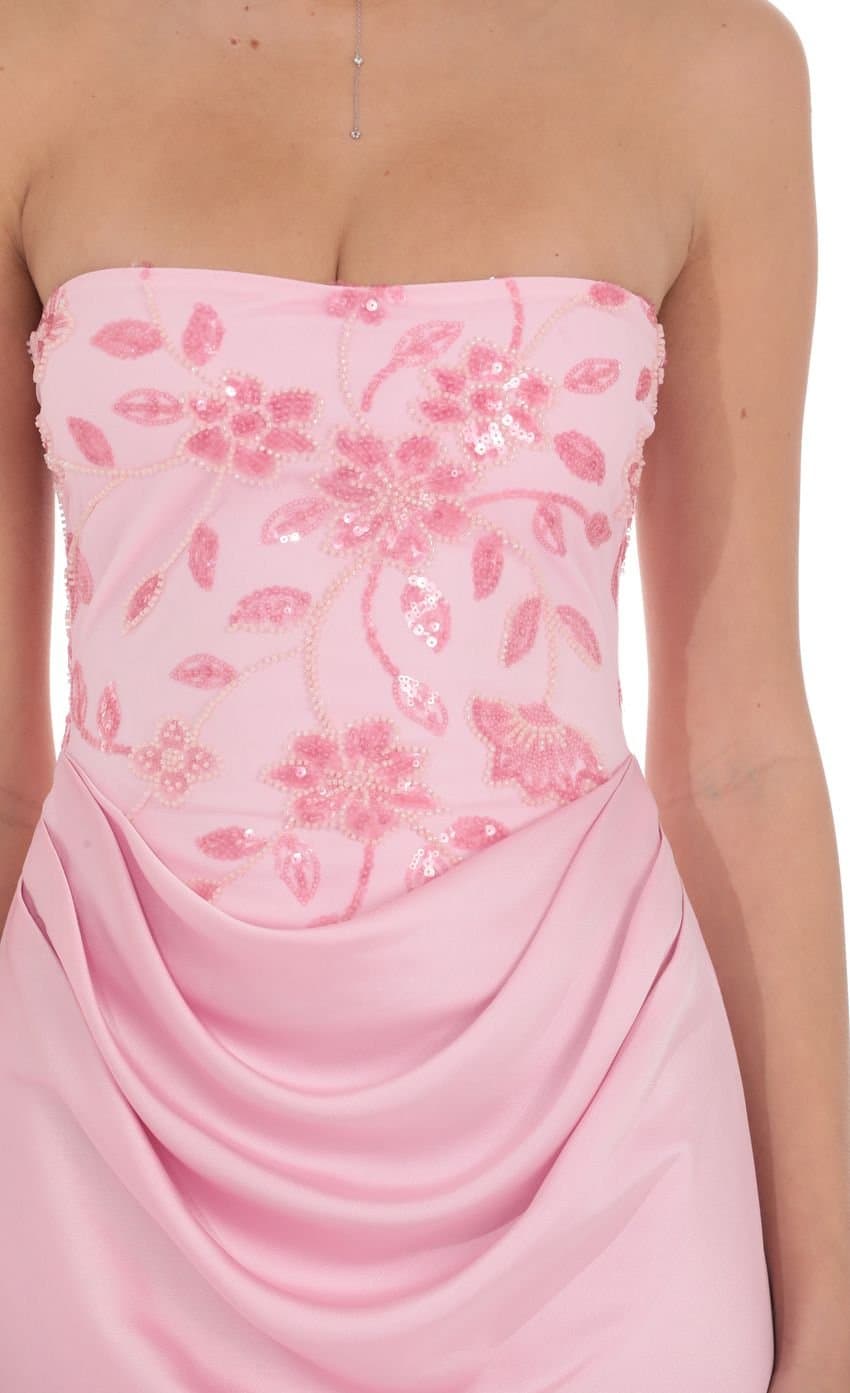 Elodie Embellished Strapless Maxi Dress