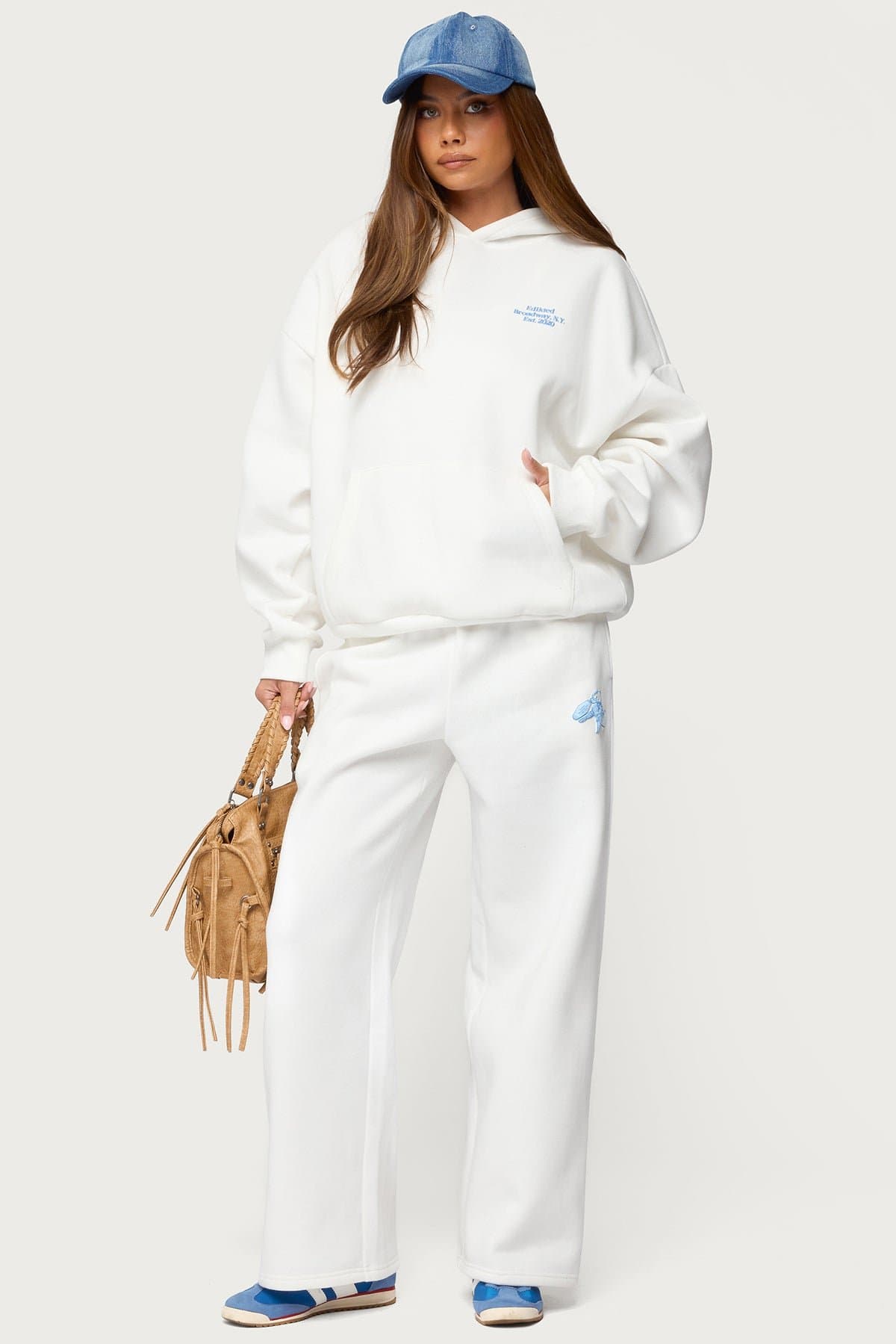 Keychain Cutie Straight Leg Sweatpants with Edikted NY Graphic Edikted