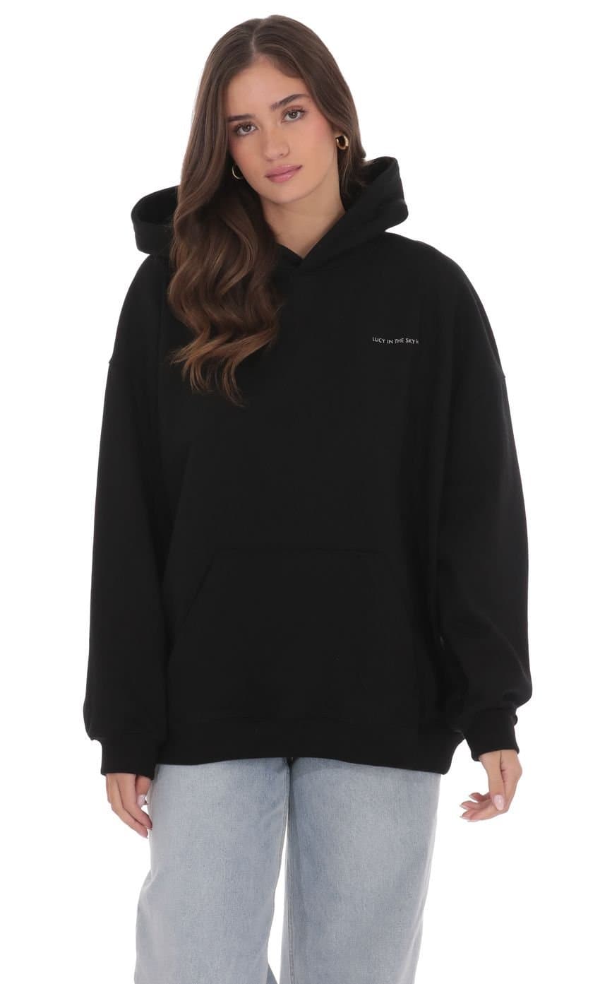 Los Angeles Oversized Hoodie in Black