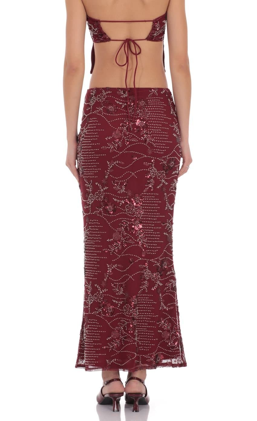 Valence Embellished Maxi Skirt