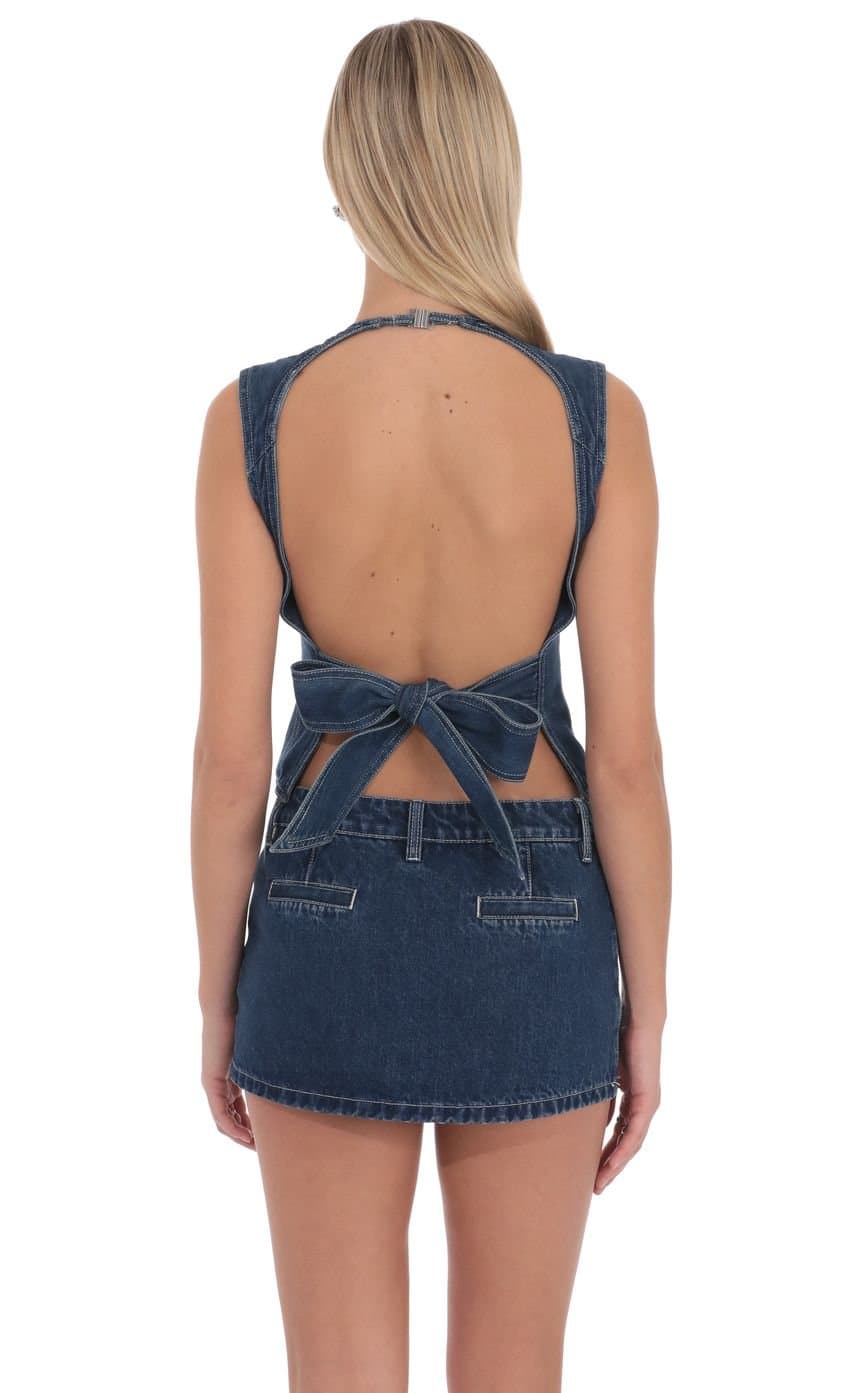 Kalyth Denim Skort