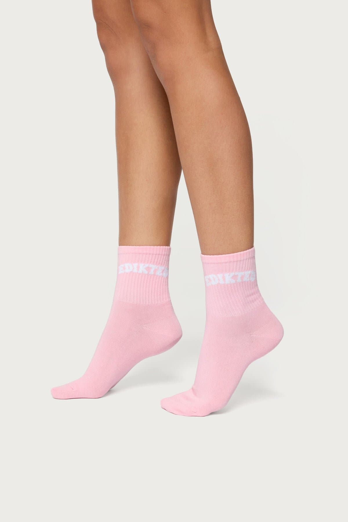 Edikted Ribbed Socks - Cotton Polyester Spandex Blend, 10.6 Inch Length