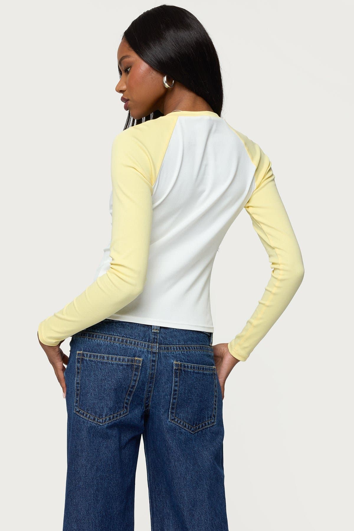Tommi Raglan Long Sleeve T-Shirt - Cotton Spandex Unisex