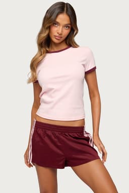 Zeke Contrast T-Shirt - Cotton Spandex Unisex Tee