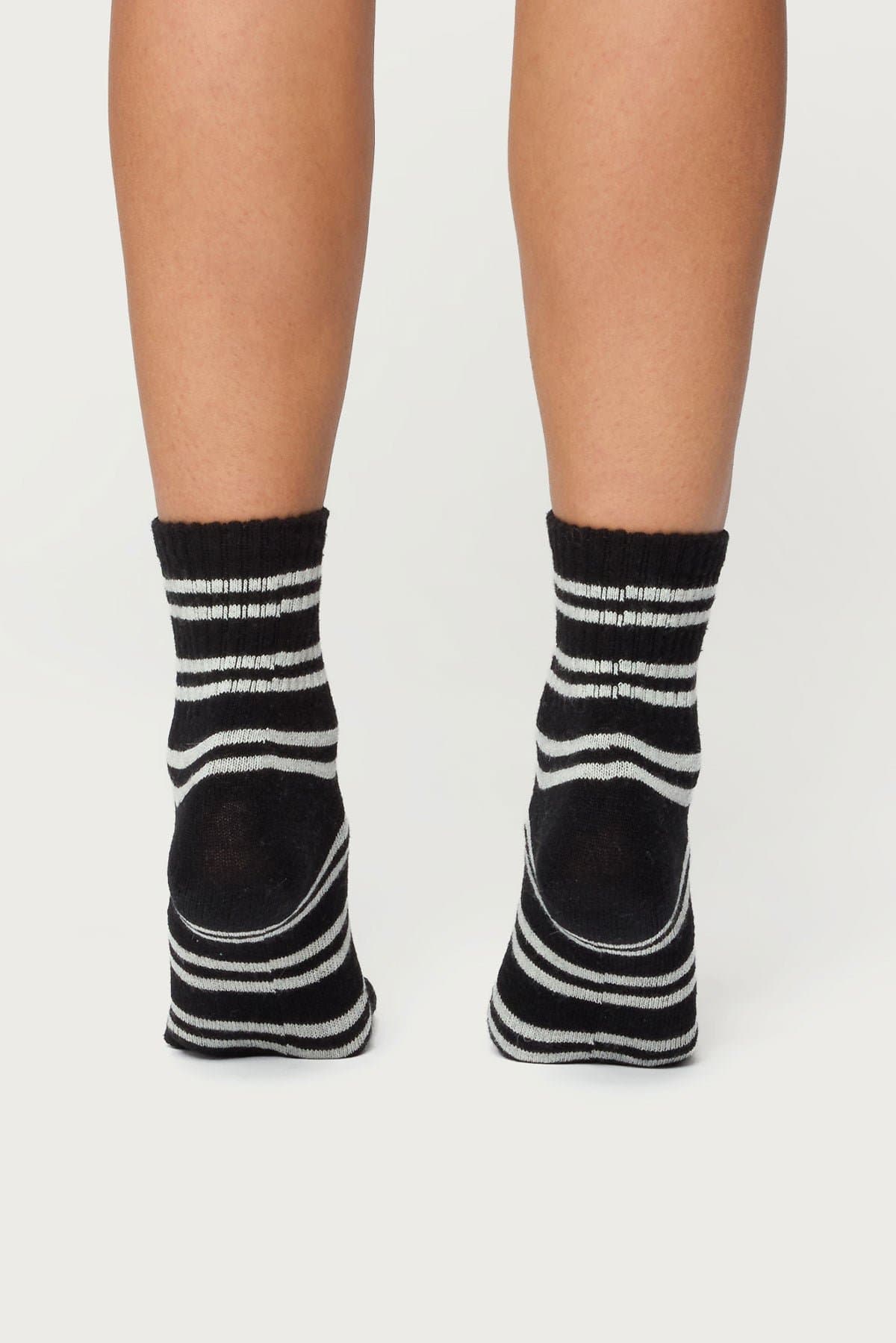 Everyday Striped Socks - Cotton Polyester Spandex Blend, 10.6 Inch Length