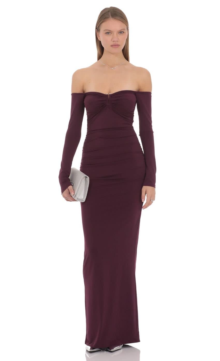 Eleanor Off-Shoulder Maxi Dress