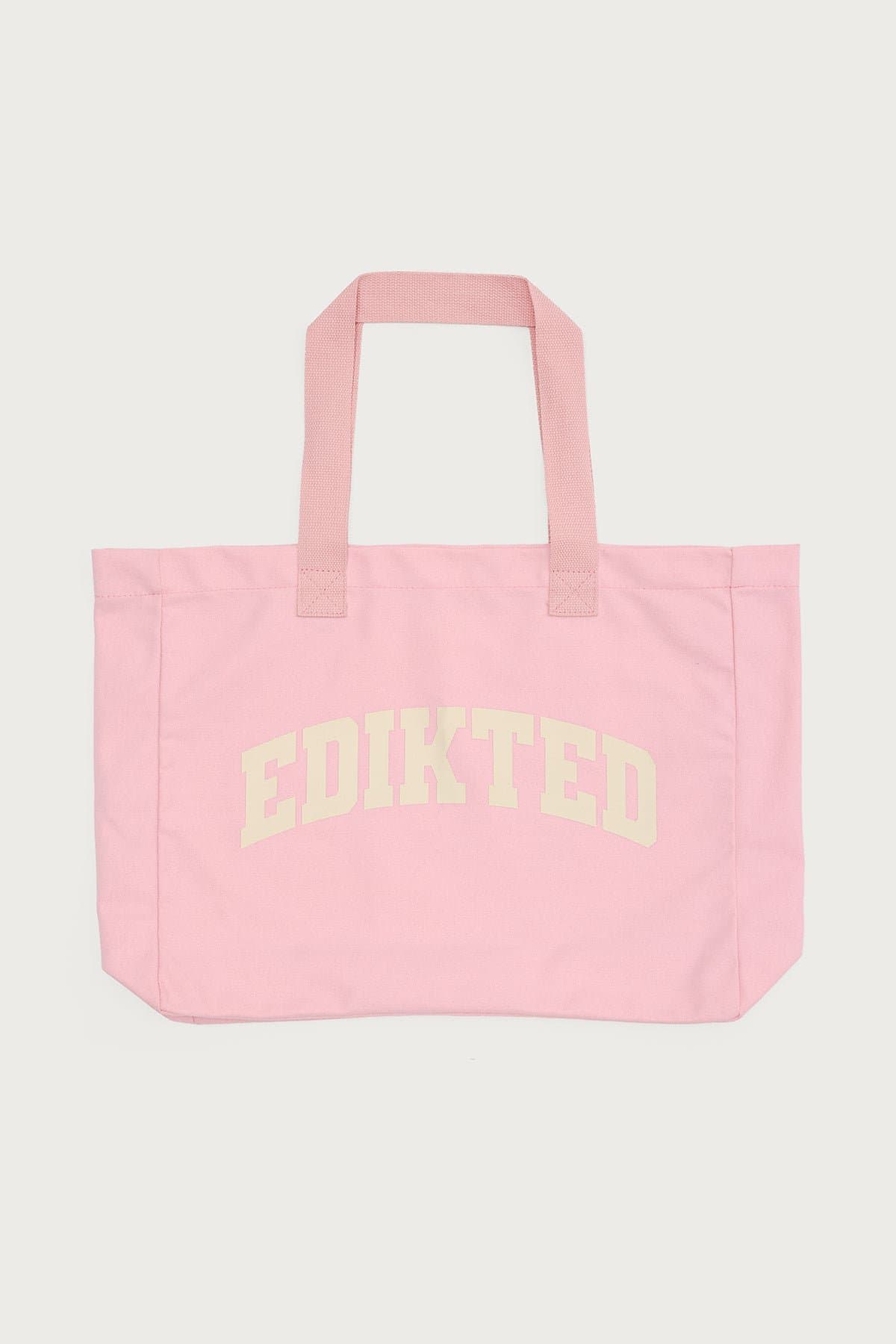 Edikted Graphic Text Tote Bag Cotton Polyester 22.8"W x 14.6"H