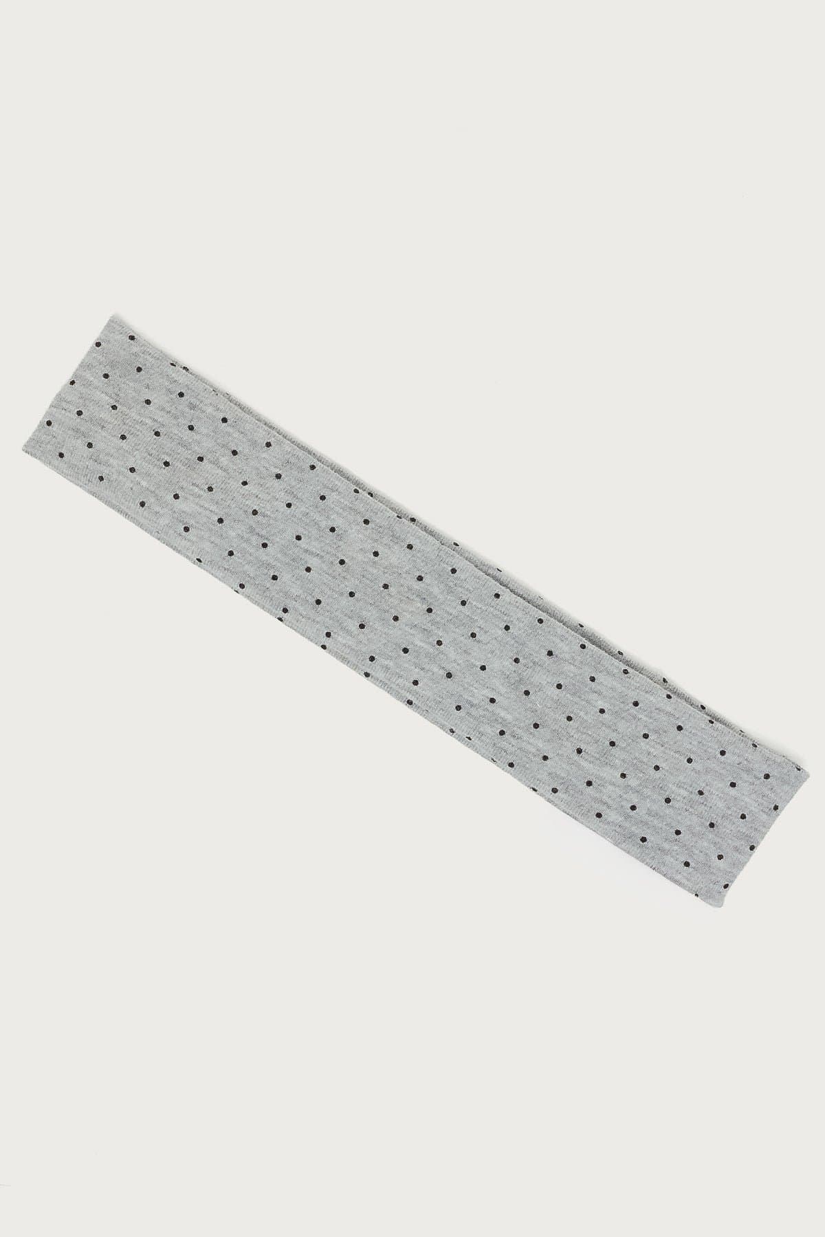 Polka Dot Printed Headband - Cotton Spandex, 9.2 Inch Length