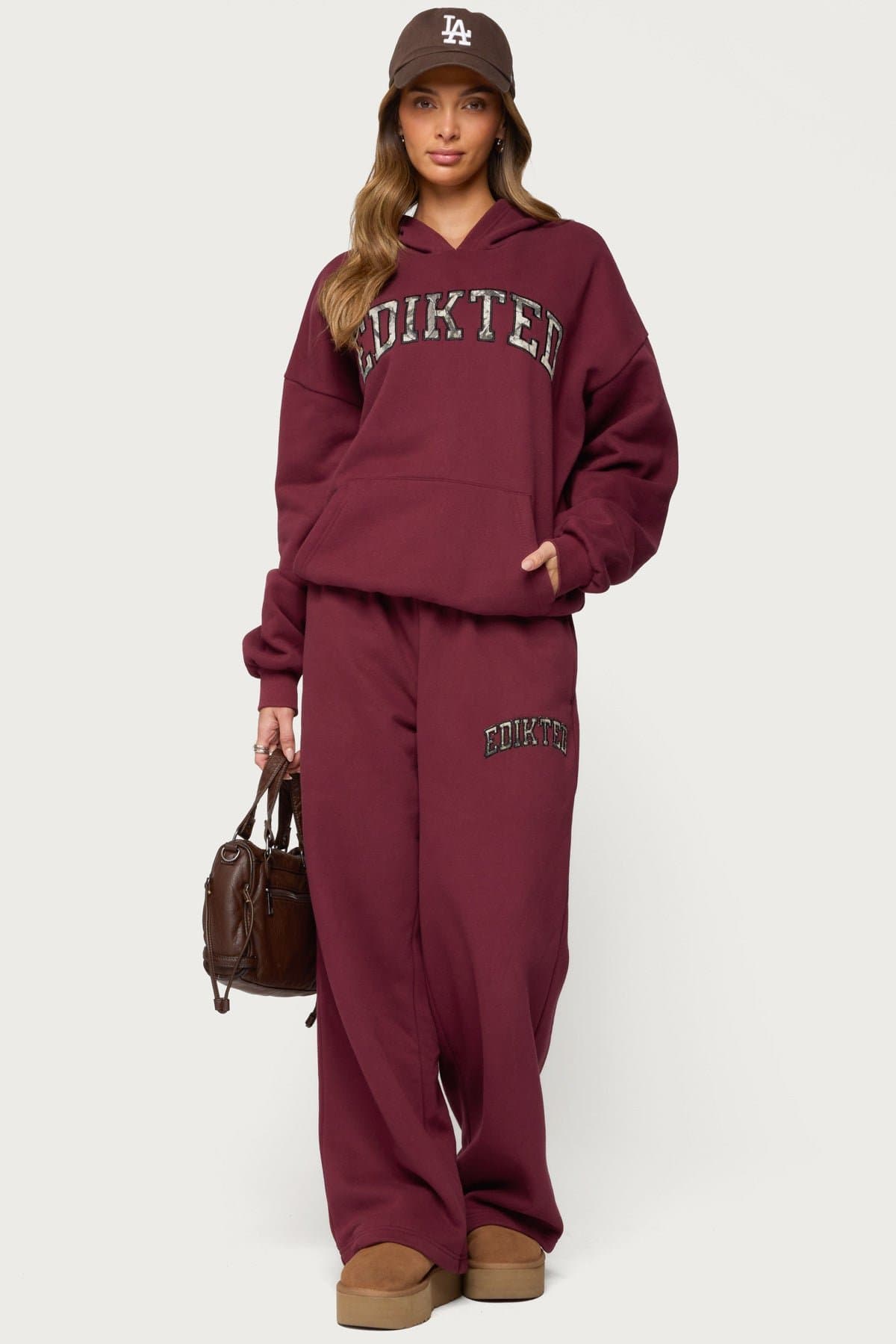 Camo Crush Edikted Oversized Hoodie - Polyester Cotton Blend