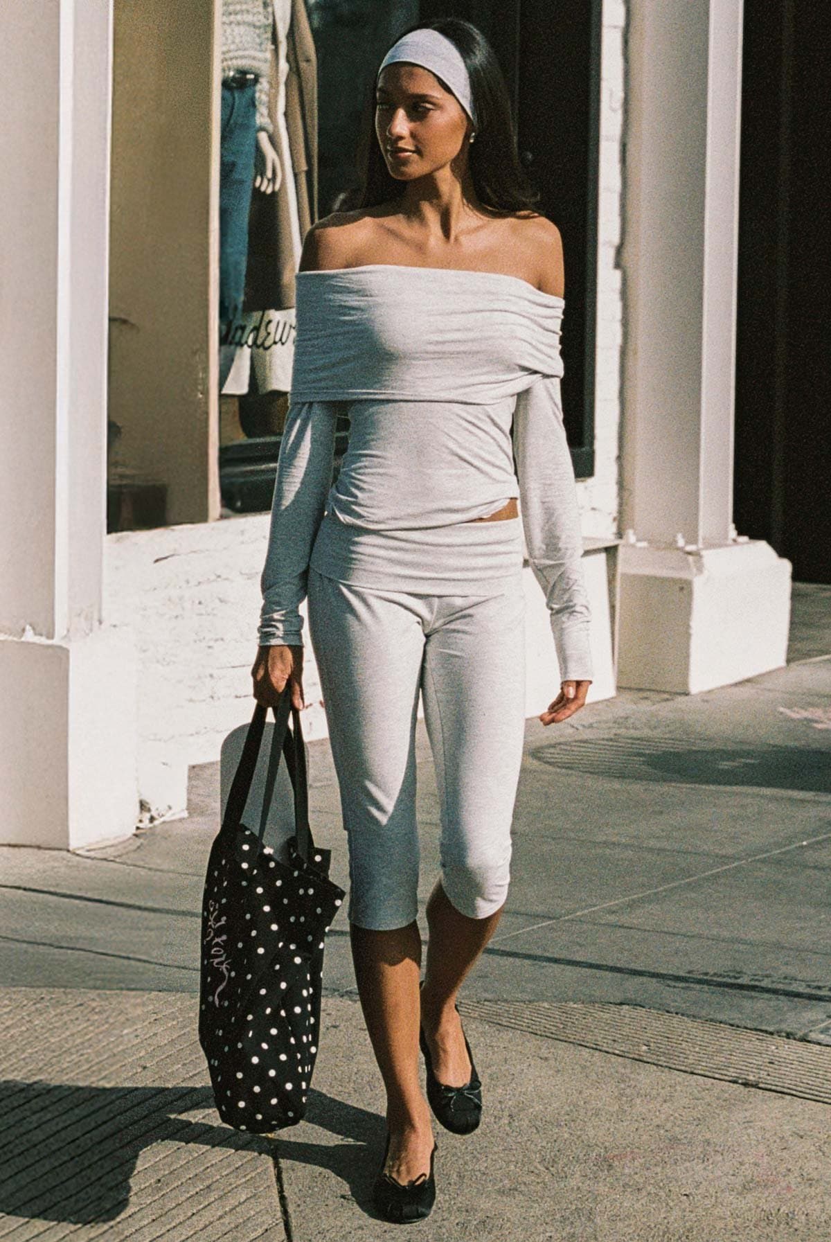 Rocio Foldover Capri Pants Cotton Spandex Women's Size S Inseam 18.3"