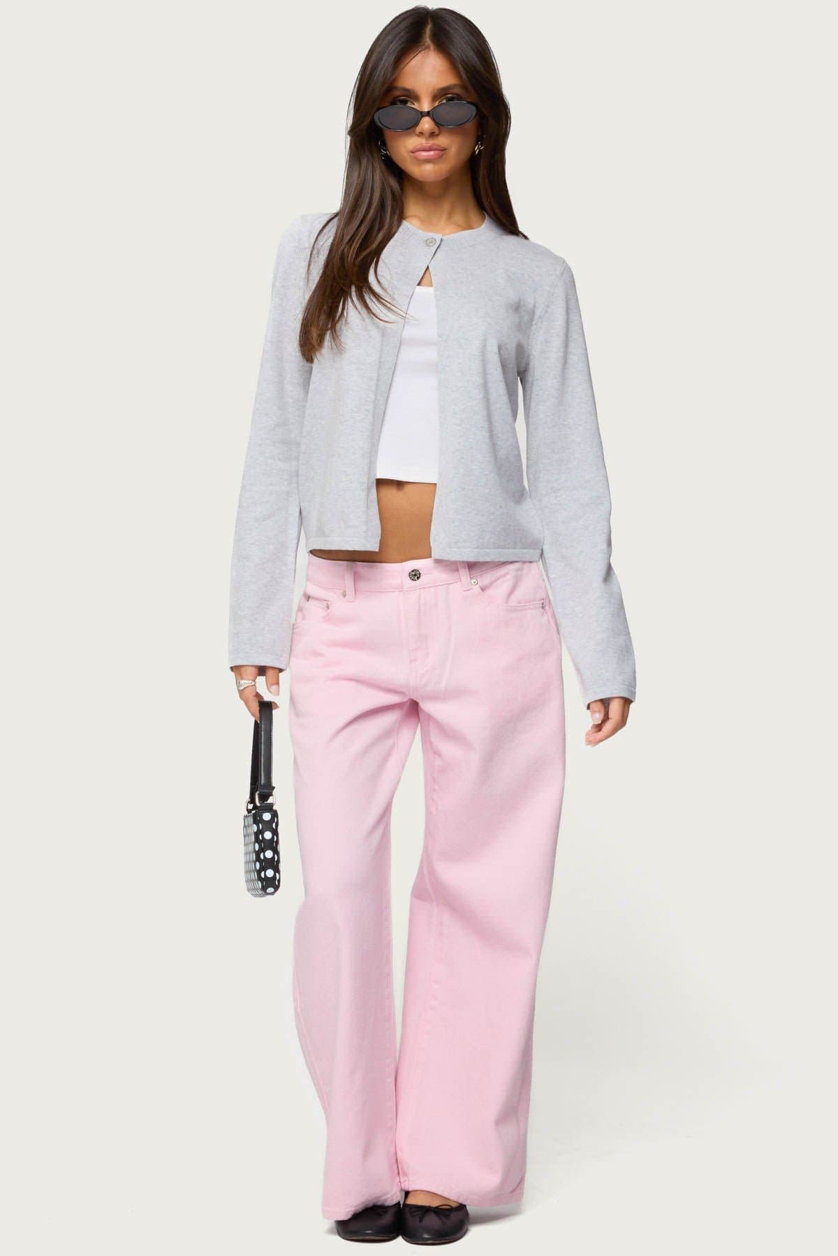 Petite Roman Low Rise Baggy Jeans 100% Cotton Rigid Denim Size S Inseam 28.3"