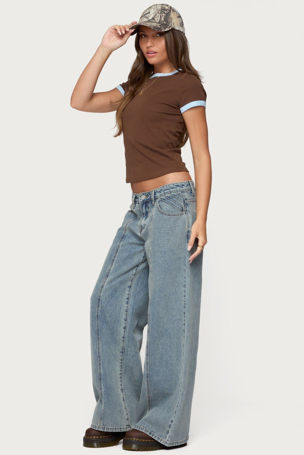 Zeke Contrast T-Shirt - Cotton Spandex Unisex