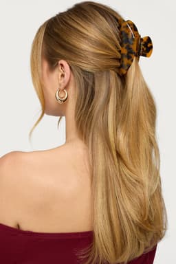 Tortoise Claw Clip - 4.1 Inch Polyethylene Hair Clip