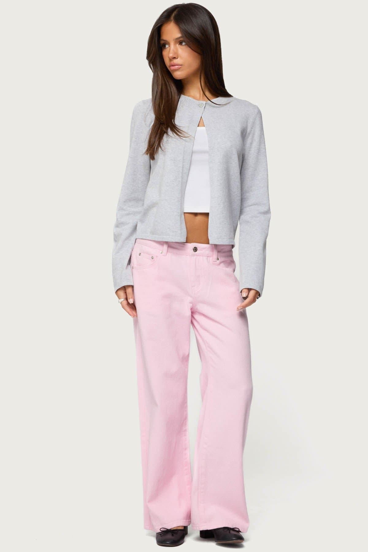 Petite Roman Low Rise Baggy Jeans 100% Cotton Rigid Denim Size S Inseam 28.3"