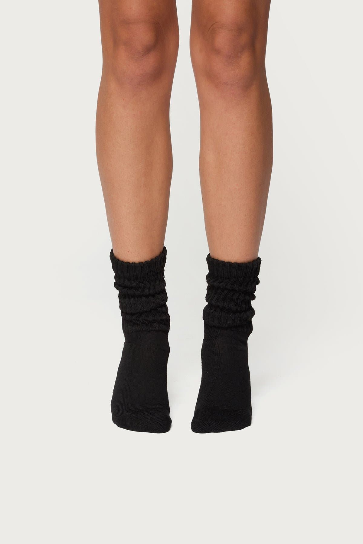 Scrunch Socks Ribbed Cotton Spandex Blend 13 Inch Length Ankle Socks